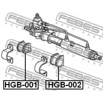 Подвеска рулевого управления FEBEST HGB-001-1