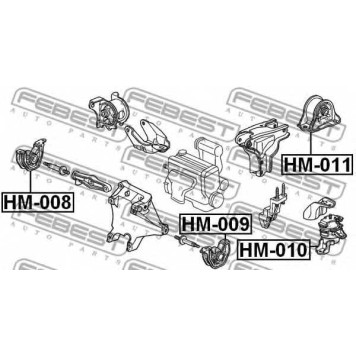 Подвеска двигателя FEBEST HM-010-1