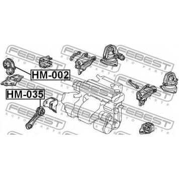 Подвеска двигателя FEBEST HM-035-1