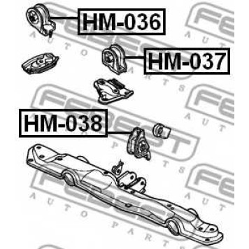 Подвеска двигателя FEBEST HM-038-1