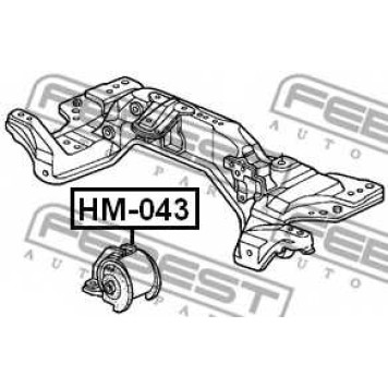 Подвеска двигателя FEBEST HM-043-1