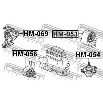 Подвеска двигателя FEBEST HM-069-1