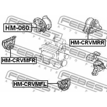 Подвеска двигателя FEBEST HM-CRVMRR-1