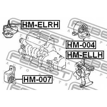 Подвеска двигателя FEBEST HM-ELRH-1