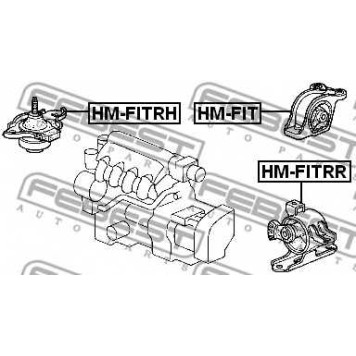 Подвеска двигателя FEBEST HM-FITRH-1