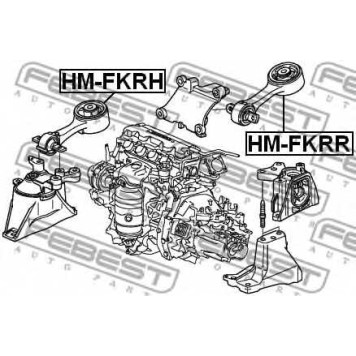 Подвеска двигателя FEBEST HM-FKRR-1