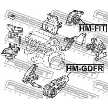 Подвеска двигателя FEBEST HM-GDFR-1