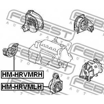 Подвеска двигателя FEBEST HM-HRVMLH-1