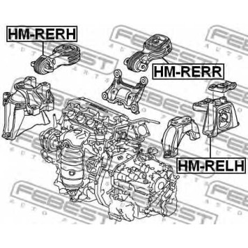 Подвеска двигателя FEBEST HM-RELH-1