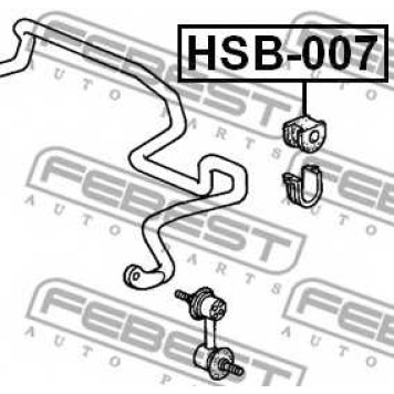 Опора стабилизатора FEBEST HSB-007-1