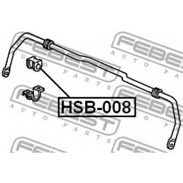 Опора стабилизатора FEBEST HSB-008-1