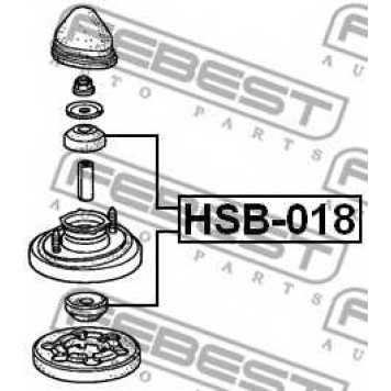 Дистанционная труба, амортизатор FEBEST HSB-018-1