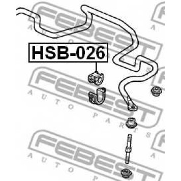 Опора стабилизатора FEBEST HSB-026-1