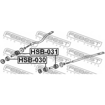 Подвеска рычага независимой подвески колеса FEBEST HSB-031-1