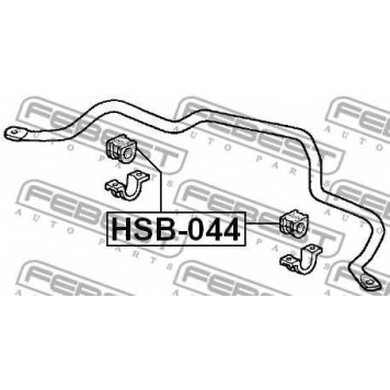Опора стабилизатора FEBEST HSB-044-1