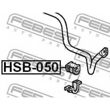 Опора стабилизатора FEBEST HSB-050-1