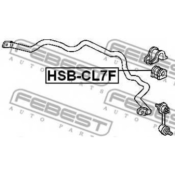 Опора стабилизатора FEBEST HSB-CL7F-1