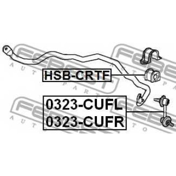 Опора стабилизатора FEBEST HSB-CRTF-1