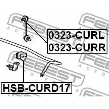 Опора стабилизатора FEBEST HSB-CURD17-1