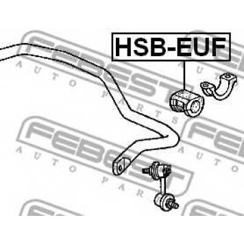 Опора стабилизатора FEBEST HSB-EUF-1