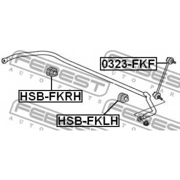 Опора стабилизатора FEBEST HSB-FKRH-1