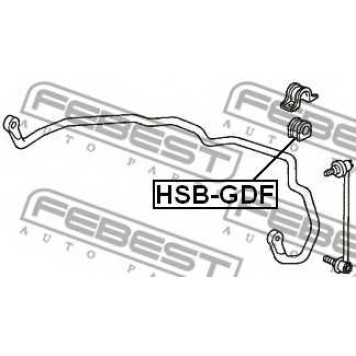 Опора стабилизатора FEBEST HSB-GDF-1