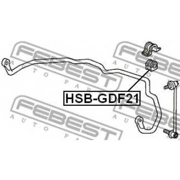 Опора стабилизатора FEBEST HSB-GDF21-1