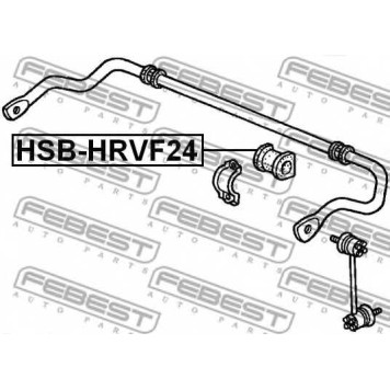 Опора стабилизатора FEBEST HSB-HRVF24-1