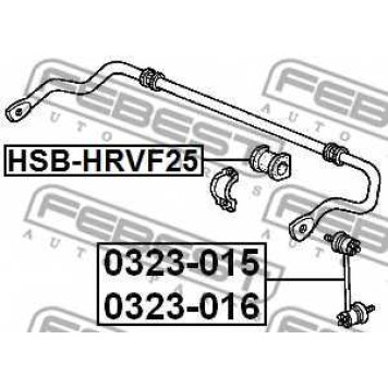 Опора стабилизатора FEBEST HSB-HRVF25-1