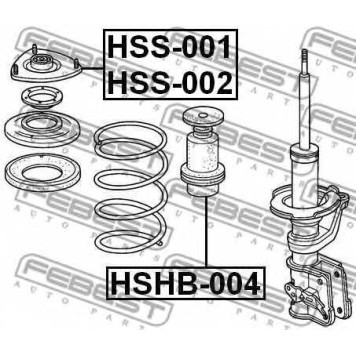 Подвеска амортизатора FEBEST HSS-001-1