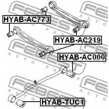 Подвеска рычага независимой подвески колеса FEBEST HYAB-AC000-1