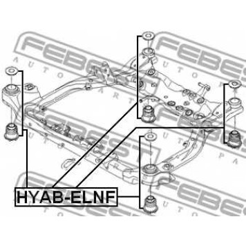 Втулка балки моста FEBEST HYAB-ELNF-1