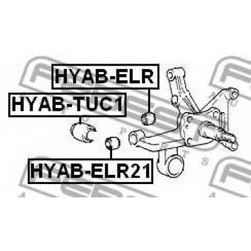 Втулка рычага колесной подвески FEBEST HYAB-ELR-1