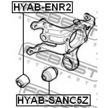 Втулка рычага колесной подвески FEBEST HYAB-ENR2-1