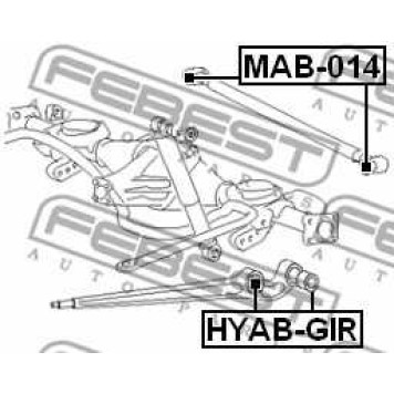 Подвеска рычага независимой подвески колеса FEBEST HYAB-GIR-1