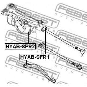 Подвеска рычага независимой подвески колеса FEBEST HYAB-SFR2-1