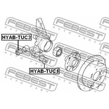 Втулка рычага колесной подвески FEBEST HYAB-TUC3-1