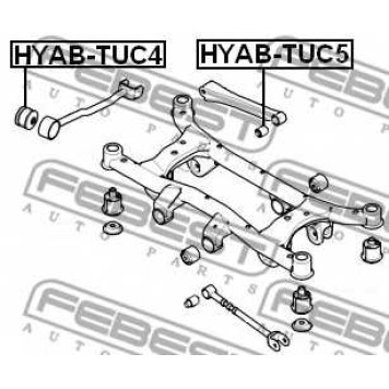 Подвеска рычага независимой подвески колеса FEBEST HYAB-TUC4-1
