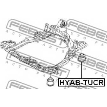 Втулка балки моста FEBEST HYAB-TUCR-1