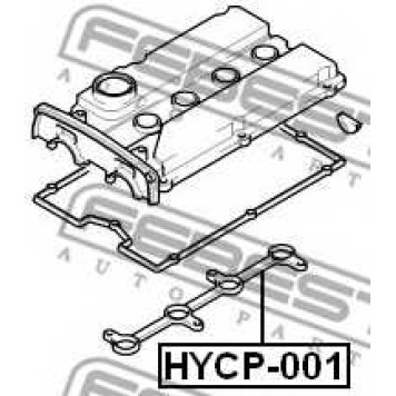Уплотнительное кольцо, шахта свечи FEBEST HYCP-001-1