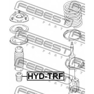 Амортизатор передний для HYUNDAI TRAJET(FO) <b>FEBEST HYD-TRF</b>-1