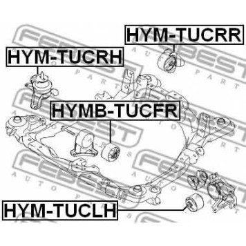 Подвеска двигателя FEBEST HYMB-TUCFR-1