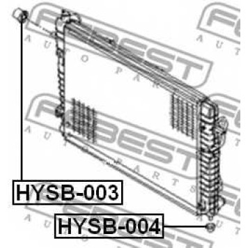 Подвеска радиатора FEBEST HYSB-004-1