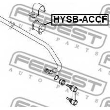 Опора стабилизатора FEBEST HYSB-ACCF-1