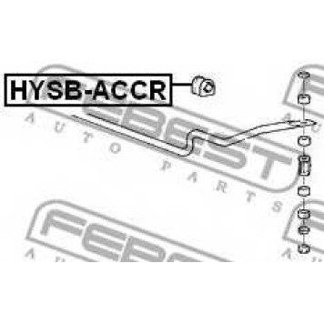 Опора стабилизатора FEBEST HYSB-ACCR-1