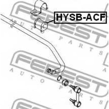 Опора стабилизатора FEBEST HYSB-ACF-1