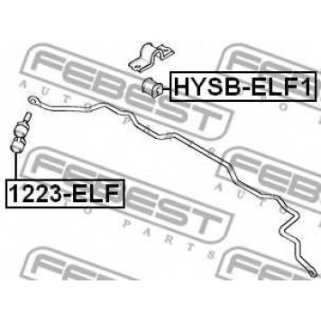 Опора стабилизатора FEBEST HYSB-ELF1-1