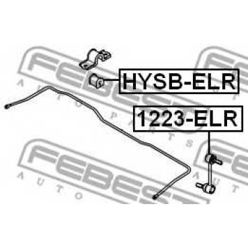 Опора стабилизатора FEBEST HYSB-ELR-1