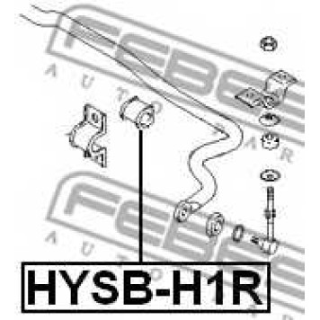 Опора стабилизатора FEBEST HYSB-H1R-1