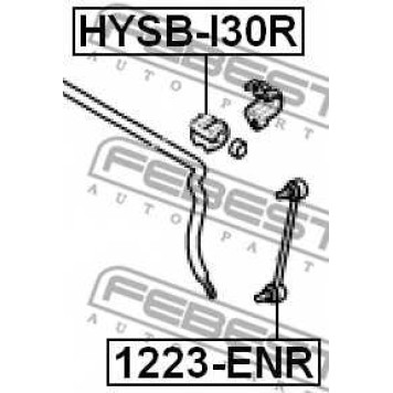Опора стабилизатора FEBEST HYSB-I30R-1